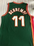 NBA 11 Schrempf Supersonics 1995-96 M&N Maillot Green